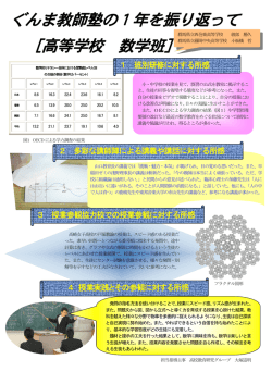 ぐんま教師塾の1年を振り返って ［高等学校 数学班］