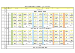 あいち小学生フットサル大会（予選） タイムスケジュール
