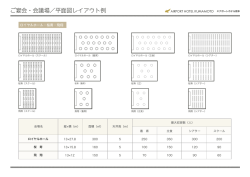 ご宴会・会議場／平面図レイアウト例
