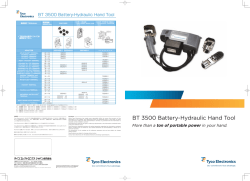 BT 3500 Battery-Hydraulic Hand Tool