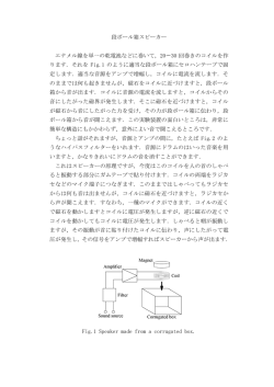 段ボール箱スピーカー エナメル線を単一の乾電池などに巻いて，20630