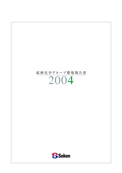 綜研化学グループ環境報告書
