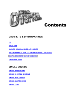 Drums Overkill Contents PDF