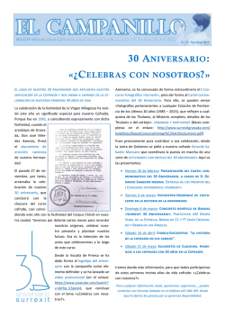 Bolet&iacute;n 30 Aniversario