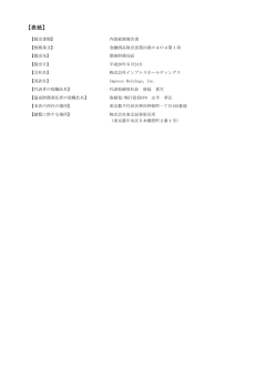 第24期内部統制報告書(平成27年4月1日～平成28年3月31