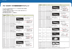 グロー式32W・40W器具安定器モデルチェンジ