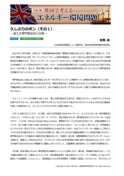 記事全文（PDF） - NPO法人 国際環境経済研究所｜International
