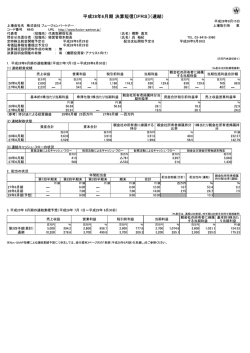 平成28年6月期 決算短信