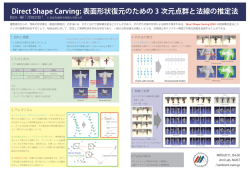 Direct Shape Carving: 表面形状復元のための 3 次元点群と法線の