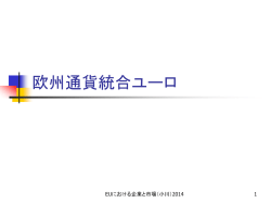 欧州通貨統合ユーロ