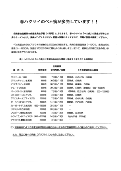春はくさいのべと病が多発しています。！！（2009年4月6日）