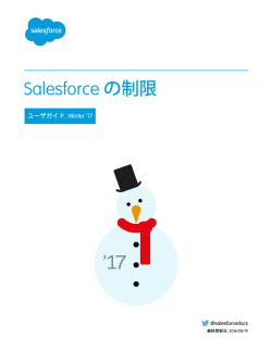 Salesforce の制限 - Salesforce.com