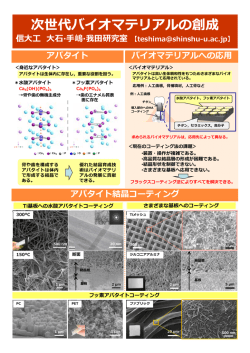 高結晶性バイオマテリアルの研究 ～フラックス法によるアパタイト結晶(層)