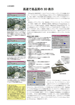 高速で高品質の 3D 表示