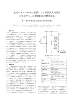 野下 裕市：「電流レギュレータの変調により正弦波入力電流を実現する