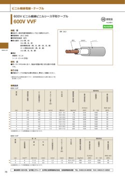 600V VVF - 古河エレコム株式会社