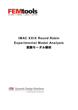 FEMtools 実験モーダル解析 IMAC レポート（PDF