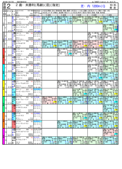 橡 競馬新聞形式・出馬表 [2013年11月17日]