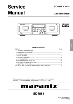Marantz-SD-4051-Service-Manual