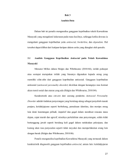 27 Bab 3 Analisis Data Dalam bab ini penulis menganalisa