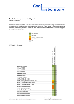 Coollaboratory compatibility list