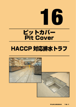 ピットカバー Pit Cover HACCP 対応排水トラフ