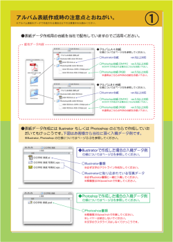 アルバム 上製本用表紙データーの作成 (別WindowでPDFが開きます