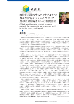 21世紀以降のサスティナブルかつ 豊かな世界を支える ブロック 遷移