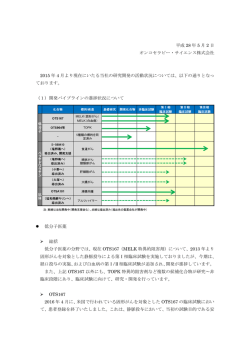 2016年5月2日 研究開発の活動状況について