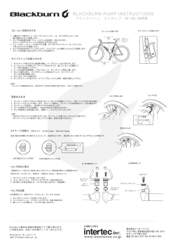 BLACKBURN  PUMP  INSTRUCTIONS