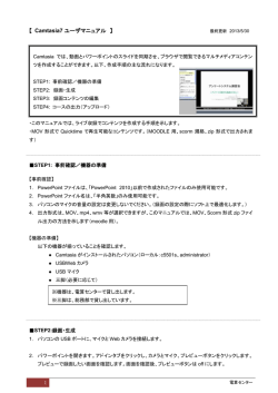 【Camtasia】ﾏﾆｭｱﾙ