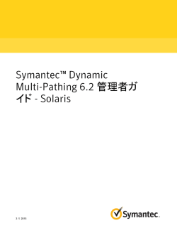 Symantec™ Dynamic Multi-Pathing 6.2 管理者ガイド