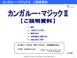 カンガルー・マジックⅡご説明資料