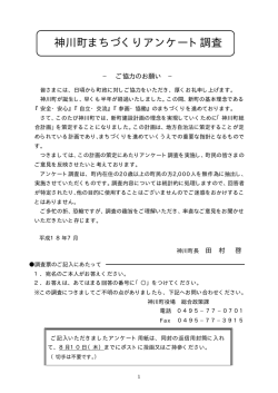神川町まちづくりアンケート調査