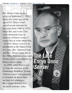 The Late Enryo Unno Sensei