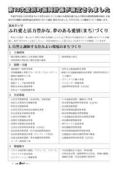ふれ愛と活力豊かな、夢のある愛別(まち)づくり
