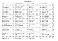 平成22年度最優秀クラブ一覧