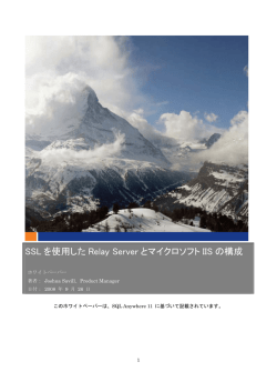 SSL を使用した Relay Server とマイクロソフト IIS の構成