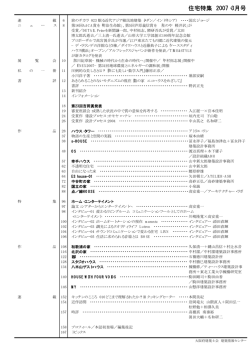 住宅特集 2007・3月号