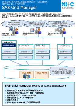 SAS Grid Managerについて、さらに詳しい説明を見る