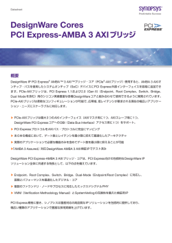 DesignWare Cores PCI Express-AMBA 3 AXIブリッジ
