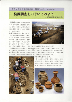 発掘現場をのぞいてみよう（PDF:265KB）