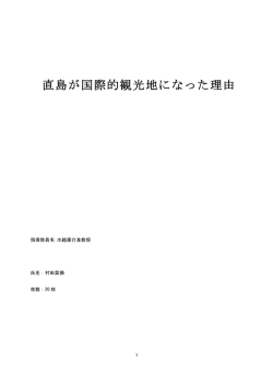 直島が国際的観光地になった理由 - 水越康介 私的市場戦略研究室