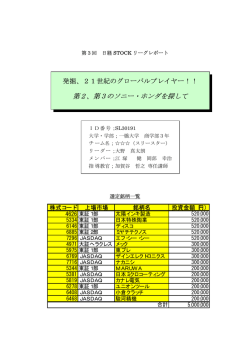 第2、第3のソニー・ホンダを探して（88KB）