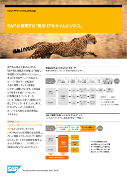 SAPが実現する「真のリアルタイムビジネス」