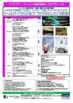 アリスツアー フィンランド航空利用オーロラプラン！⑩