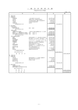 財産目録（平成23年度）