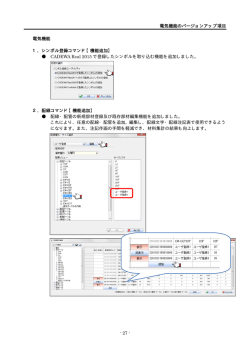 電気機能のバージョンアップ項目 - 27