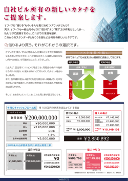 自社ビル所有の新しいカタチを ご提案します。