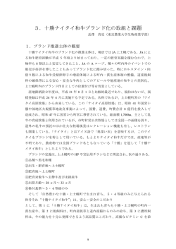 3．十勝ナイタイ和牛ブランド化の取組と課題